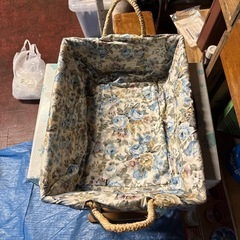 昭和レトロ　カゴ　未使用　箱付き
の画像