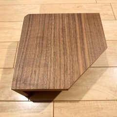 無印良品 壁につけられる家具 コーナー棚 ウォールナットの画像
