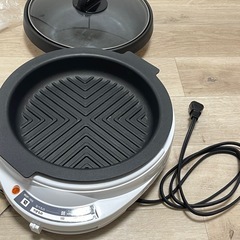 グリル鍋 深鍋 焼肉 プレート2枚プレートセットの画像