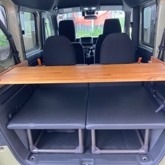 N-VAN nutsvanlife製　可動式リアテーブル　運転席側　引出し付 N-VAN】【運転席側】可動式サブテーブル付リアテーブル