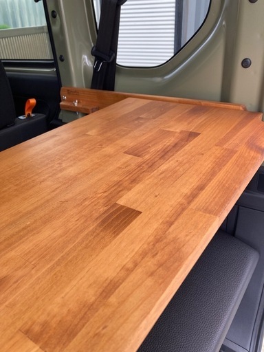 N-VAN nutsvanlife製　可動式リアテーブル　運転席側　引出し付 N-VAN】【運転席側】可動式サブテーブル付リアテーブル