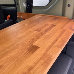 【N-VAN】【運転席側】可動式サブテーブル付リアテーブル（ユー...