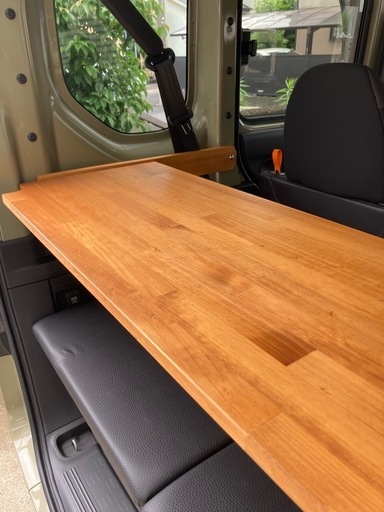 N-VAN】可動式サブテーブル【運転席側】付リアテーブル