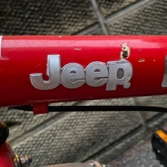 Jeep 子ども用キッズ自転車（赤）の画像