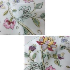 MINTON/ミントン HADDON HALL/ハドンホール 27cmプレート 2枚セット 花柄 グリーン ボーンチャイナ ディナー 大皿 札幌 西野店の画像