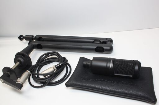 【現状品】audio-technica/コンデンサーマイク/AT2020/マイクアーム付き ⑤
