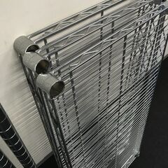 ルミナス　スチールラック　3段　90cm  新品クリアシート付きの画像