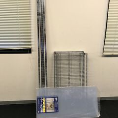 ルミナス　スチールラック　3段　90cm　新品クリアシート付き★02