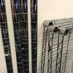 ルミナス　スチールラック　3段　90cm　新品クリアシート付き★02の画像