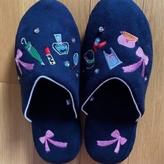 刺繍スリッパ.ルームシューズ
