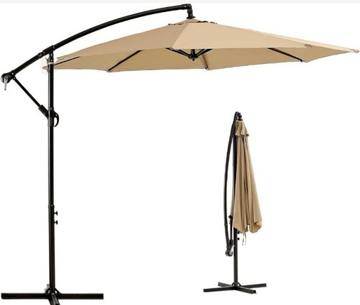 【商談成立】新品未使用　パラソル ガーデンパラソル 大型 ハンギングパラソル 直径3m