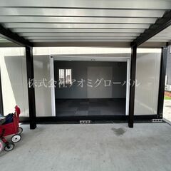 シャッター付きプレハブハウス 新品 保証付き 海外製ユニットハウス 全国どこでも対応します 株式会社アオミグローバルの画像