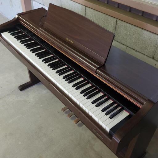 美品  電子ピアノ Technics(松下電器産業) PX55 ダークブラウン 鍵盤楽器