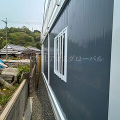 全国どこでも設置に伺います 屋上テラス付 ガラスエントランス込 新品プレハブハウス コンテナハウス お色・仕様・デザインオーダー可能の画像