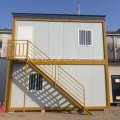 ２階建事務所や倉庫や物置にもピッタリ 保証込みプレハブハウス ユニットハウス コンテナハウス スーパーハウスの画像