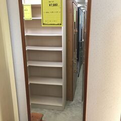 【ジャングルジャングル石津店】鹿児島県 屋久杉 漆塗り 鏡台 スタンドミラー ブラウン 金具 レトロ 堺市 石津の画像