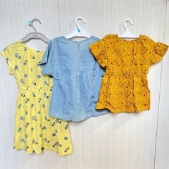 新品　120サイズ　カットソー　半袖　まとめ売り　ワンピース　トップス  の画像