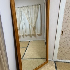 【大型 鏡】全身ミラー 木製フレーム 
