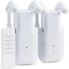 自動カーテン開閉器搭載 両開き対応 スマート家電 厚手カーテン対...