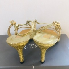 【美品】☆ＤＩＡＮＡ☆ラメ☆ミュール☆23.5cm☆ゴールドの画像