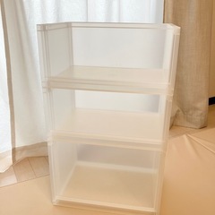相談中◆無印良品◆ ポリプロピレン 収納ラック 中×2,大×1