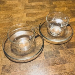 透明 クリア カップ　ソーサー 