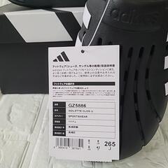 【新品..5,500円.箱アリ】adidas アディレッタクロッグ 26 ブラックの画像