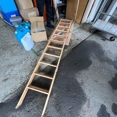 ダイケンスライドタラップ　木製　屋根裏収納