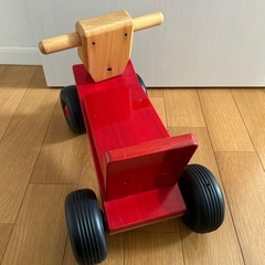 KAWAI木製バイク　四輪車の画像