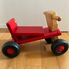 KAWAI木製バイク　四輪車の画像