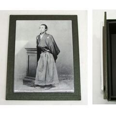 未使用品 一夢庵 有田焼 幕末の志士 坂本龍馬 フリーカップ ペア・写真陶板（陶器プレート）付き　日本製 インテリア ☆ PayPay(ペイペイ)決済可能 ☆ 札幌市 豊平区 平岸 平岸店の画像