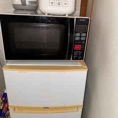 冷蔵庫、電子レンジ、炊飯器、湯沸かし