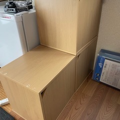 3個セット　ドア付きスクエアボックス