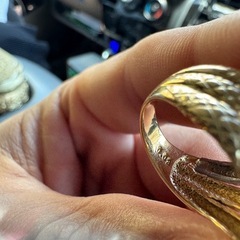 18k 蛇リングの画像