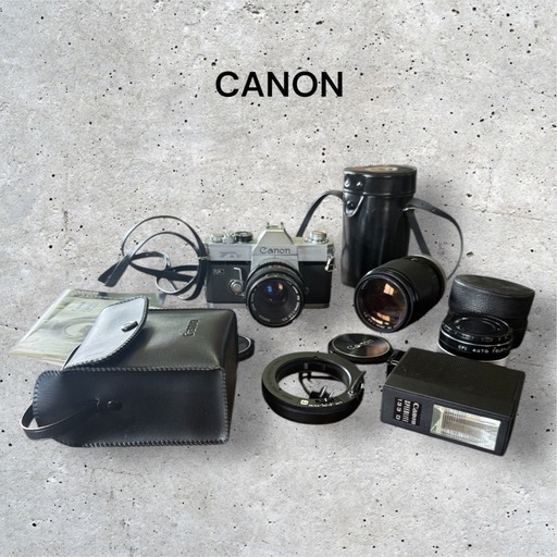 Canon FTb 一眼レフカメラ レンズ ストロボ フラッシュ セット Canon FTb 一眼レフカメラ レンズ ストロボ フラッシュ セット