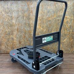 札幌 東区 DCM ストッパー付き スムーズに押せる音の静かな台車 積載荷重200㎏ 幅49×奥行79×高さ85cm(使用時) 折りたたみ収納 固定ベルト付き 運搬用品 台車 の画像