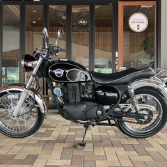 自賠責保険付き❗️KAWASAKI エストレア　BJ250A キャブ車　前後タイヤ交換　ドライブチェーン・スプロケ交換　リアキャリアステー　機関良好の画像