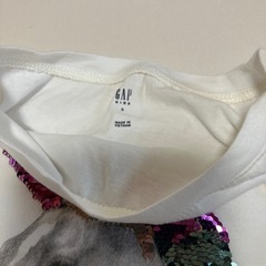 GAP 120cm Tシャツ　キュロットパンツセット　ユニコーン　花柄　ビーズ の画像