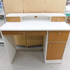 【恵庭】机　PCデスク　学習デスク　幅100cm　中古品　Pay...