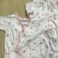 新品　オールシーズン　夏冬　ベビー肌着 ピンク系 花柄 セット　...