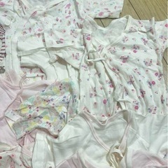 新品　オールシーズン　夏冬　ベビー肌着 ピンク系 花柄 セット　女の子　h&mの画像