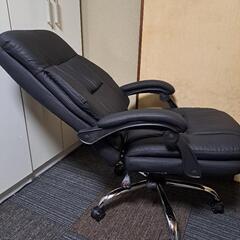 未使用新品☆社長オフィスリクライニングチェア(オットマン付)の画像