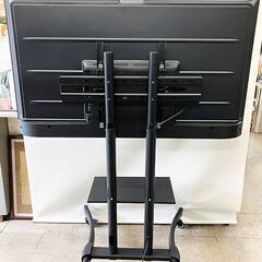 【札幌市内配送可】アイリスオーヤマ 大型モニター DO-CU55S-B 55インチ 4K スピーカー内蔵 リモコン キャスター付きスタンド 2024年製の画像