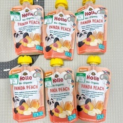 Holle Panda Peach ベビーフード 6個セット