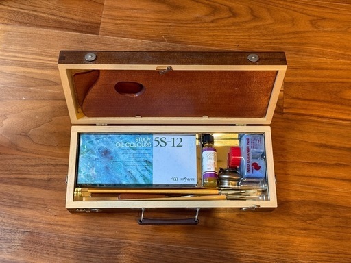 世界堂 クサカベ油絵セット イーゼル、キャンパス2枚付き