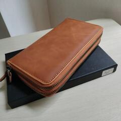 新品未使用  ダブルファスナー長財布  CAMELの画像
