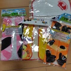 ミニタオル　くまもん　ツムツム　4枚の画像