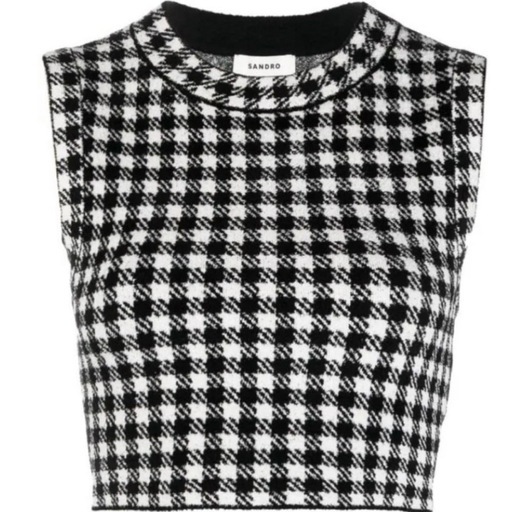 SANDRO ハウンドトゥース セットアップ