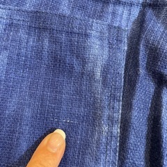 メンズ ブルー リネン混合 ショートパンツ ハーフパンツ 未使用 未使用品 美品の画像