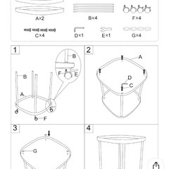 プラスチック　サイドテーブルの画像
